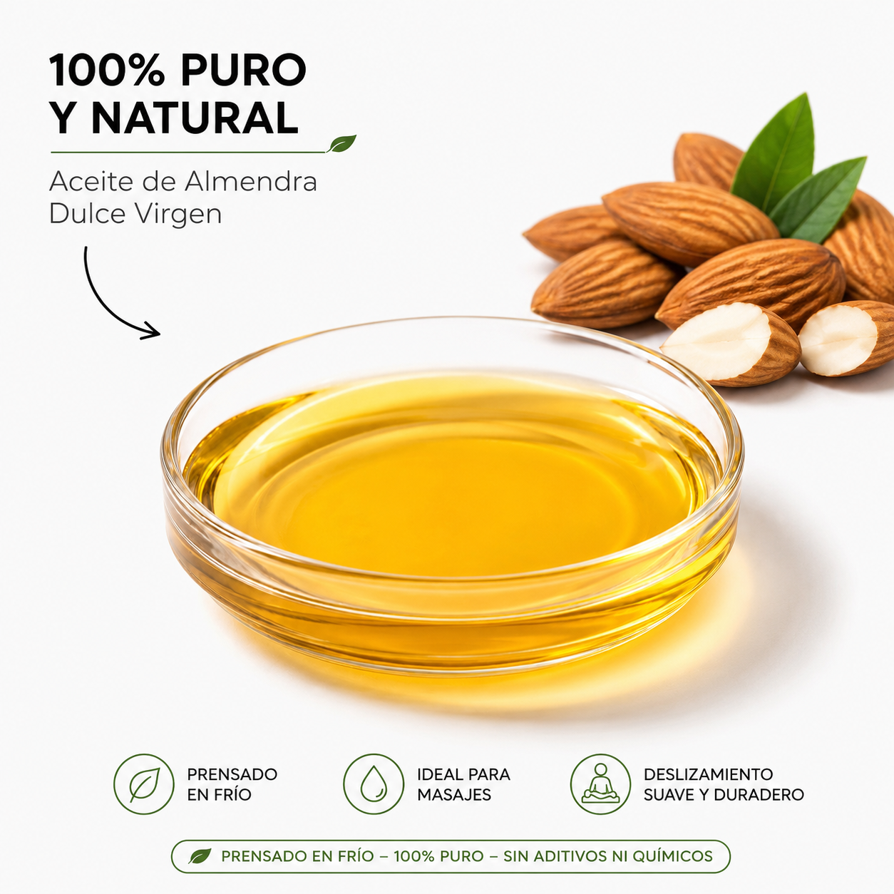 Virgin Sweet Almond Oil- 16oz