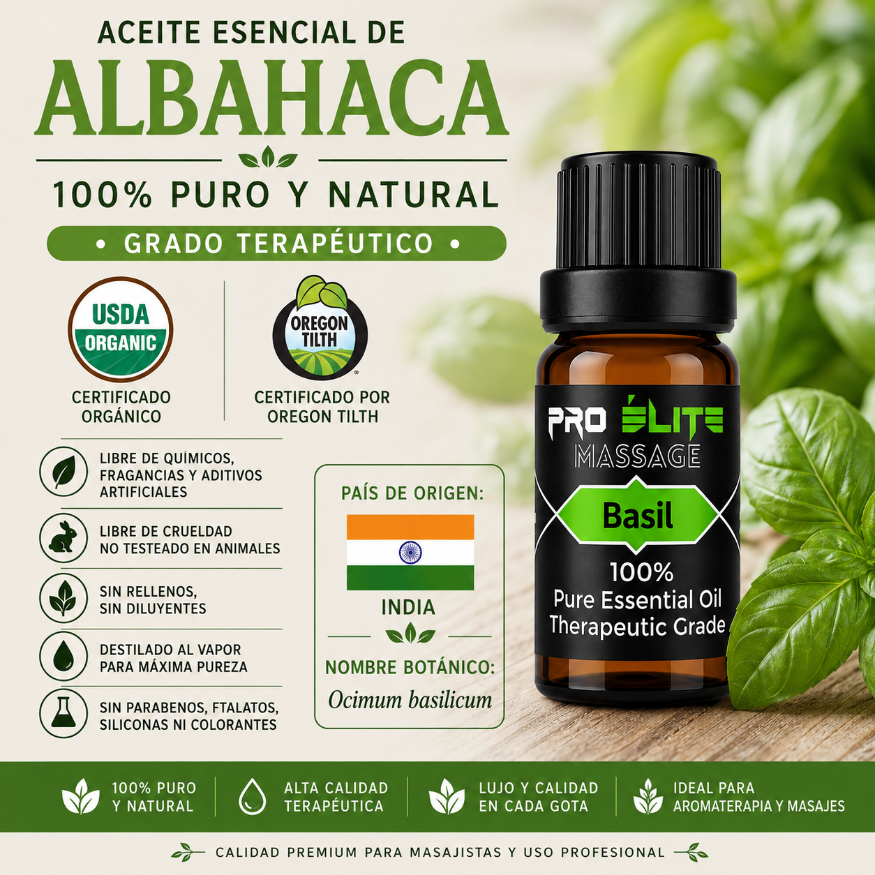 Basil Essential Oil- 10ml